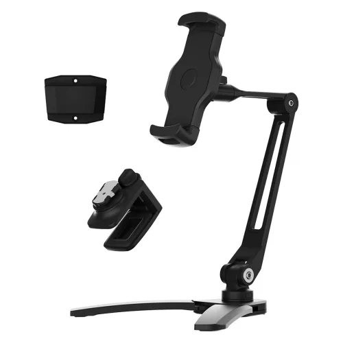 Powerology Solid Alloy Aluminum 360° Rotatable Suction Phone Holder - Black