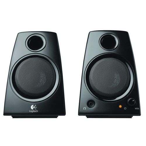 Logitech 3.5mm Jack Compact Laptop Speakers, Black (Z130)