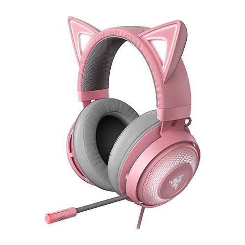 RAZER KRAKEN KITTY EDITION CHROMA USB GAMING HEADSET - QUARTZ