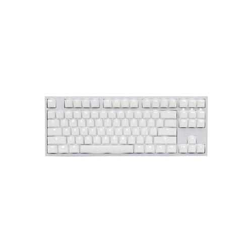 DUCKY CHANNEL ONE 2 MINI WHITE CASE GAMING KEYBOARD - MIX CHERRY RGB RED SLIENT