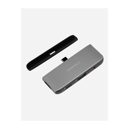 MOMAX ONELINK USB-C HUB - DARK GREY