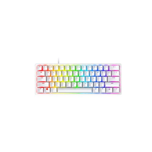 RAZER HUNTSMAN MINI 60% OPTICAL GAMING KEYBOARD - LINEAR OPTICAL SWITCH - (MERCURY EDITION)