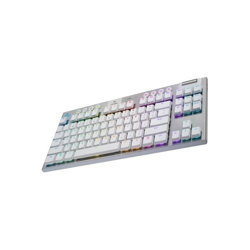 LOGITECH G915 TKL TENKEYLESS LIGHTSPEED WIRELESS WHITE RGB MECHANICAL GAMING KEYBOARD - WHITE