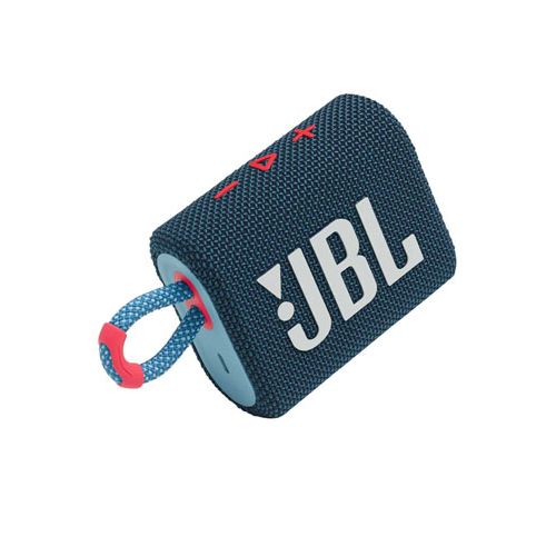 JBL GO3 PORTABLE WATERPROOF BLUETOOTH V5.1 SPEAKER - BLUE/PINK