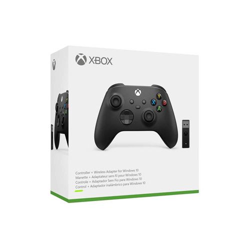 Xbox Wireless Controller + Wireless Adapter for Windows 10 - Black