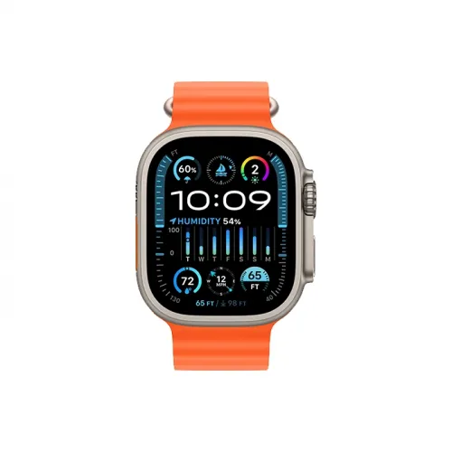 Apple Watch Ultra 2 Gps + Cellular, 49mm Titanium Case With Ocean Band - Orange