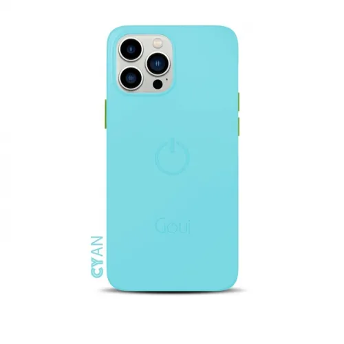 Goui Magnetic Cover For Iphone 15 Pro 6.1 Inch - Cyan Blue