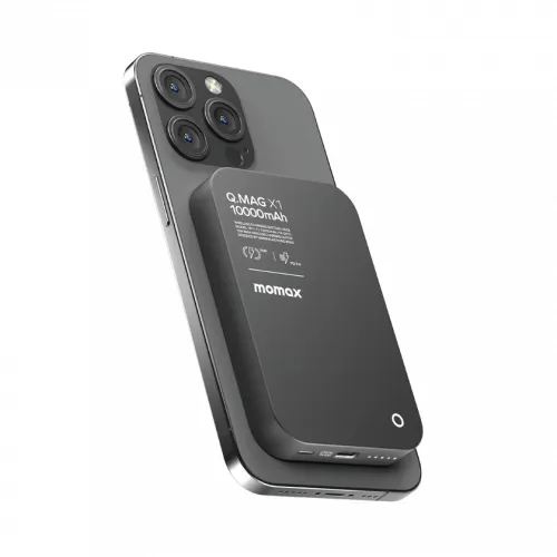 Momax Q.mag X1 10000mah Wireless Battery Pack Ip117 - Black