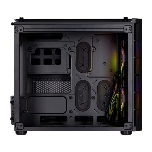 Corsair Crystal Series 280X RGB Micro ATX Case - Black