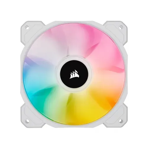 Corsair iCUE SP120 RGB ELITE Performance 120mm White PWM Fan - Single Pack