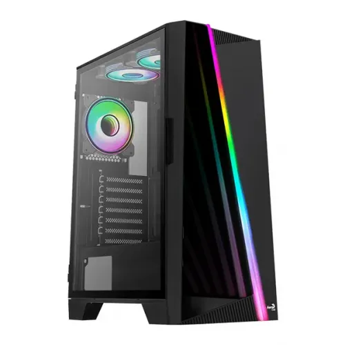 Aerocool Mirage G-BK-V2 ARGB Mid Tower Case - Black