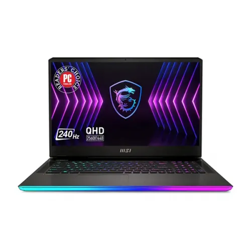 MSI Raider GE77 HX 12UGS Gaming Laptop -Titanium Dark Grey (Alder Lake i9-12900HX, RTX 3070Ti 8GB, 32GB (16GB x 2) DDR5 4800MHz Memory, 2TB NVMe PCIe Gen4x4 SSD, 17.3" QHD 240Hz)