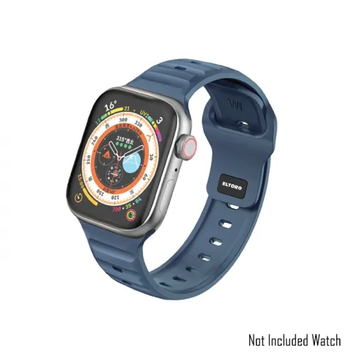 Eltoro Sport Rubber Band For Apple Watch 44/45/49mm - Winter Blue