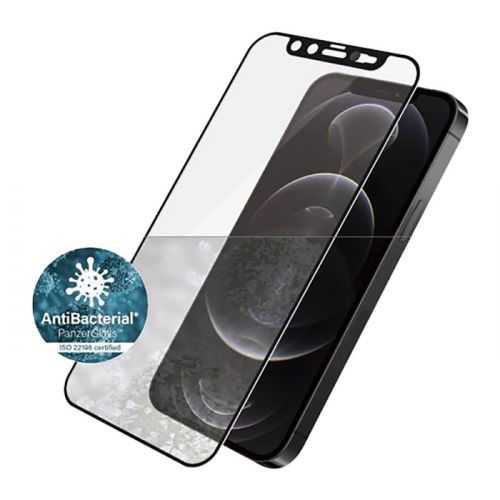 Panzer Glass Clear Case iPhone 12/12pro CF Camslider - Black Clear