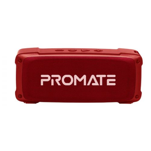 Promate OutBeat High Fidelity Rugged Wireless Speaker - Red