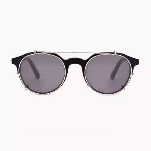 Barner Williamsburg Clip-on Sunglasses - Silver Smoke