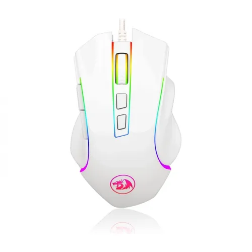 Redragon M607w Griffin 7200 DPI RGB Gaming Mouse - White