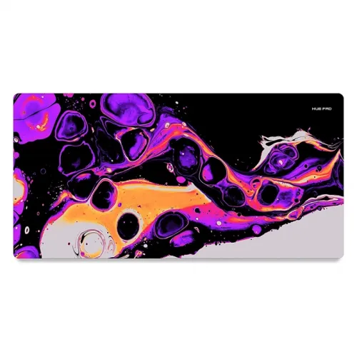 Huepad Nebula Series Premium Gaming Mouse Pad, Xl Desk Pad With Carry Case Tube 90x40 Cm - Dumbell Nebula-warm