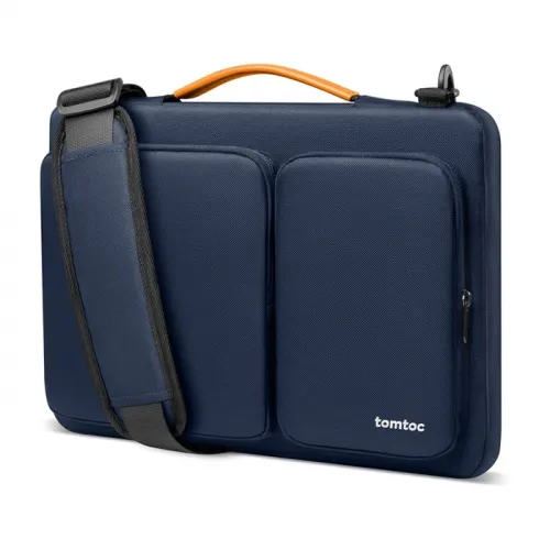 Tomtoc Defender-A42 Laptop Shoulder Bag - Navy Blue