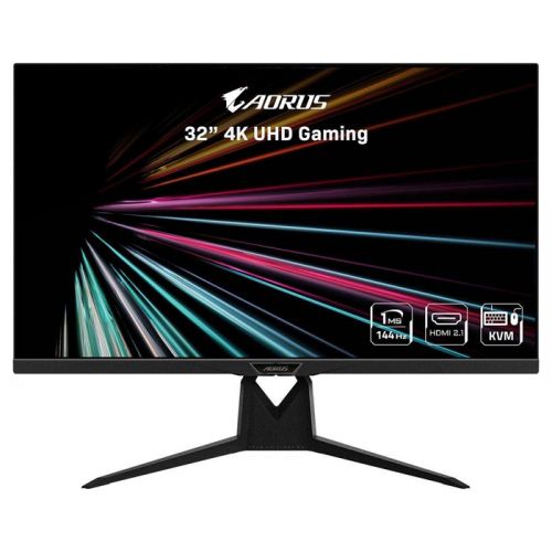 AORUS FI32U 32" (31.5" Viewable) 4K SS IPS Exclusive Built-in ANC, 3840x2160 144Hz 1ms GTG, DP 1.4, HDMI 2.1