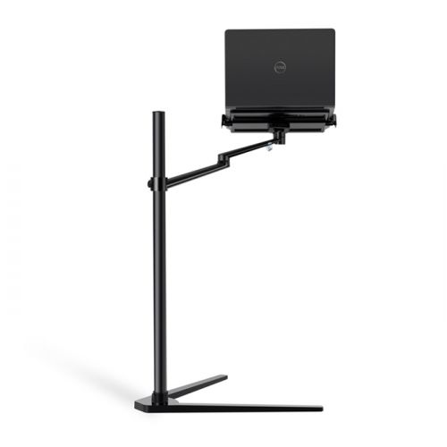 UPERGO UP-8A Laptop, Smartphone And Tablet Floor Stand/Holder For upto 13" iPad And Tablet, Laptop upto 17.3" - Black