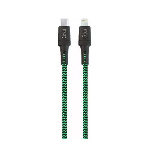 GOUI 8PIN TOUGH 3MTR TYPE-C TO LIGHTING CABLE - GREEN