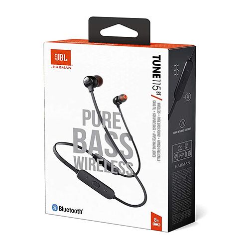 JBL TUNE 115BT WIRELESS IN-EAR HEADPHONE - BLACK