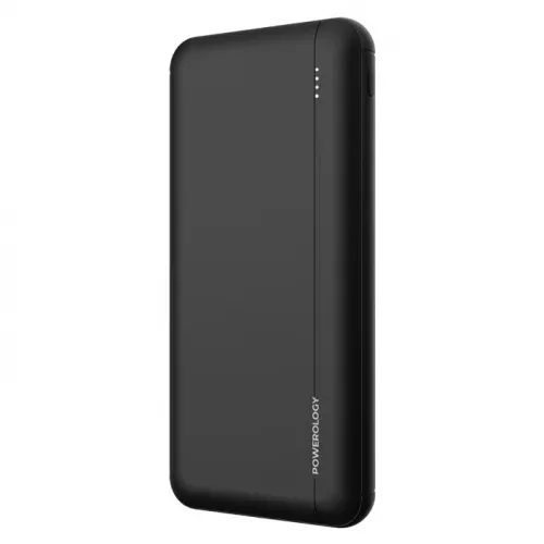 Powerology 10000mAh Quick Charging Power Bank - Black