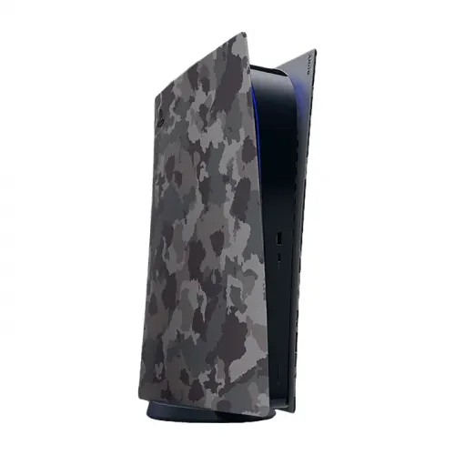 Sony: PS5 Console Cover ( Digital Edition) - Gray Camouflage