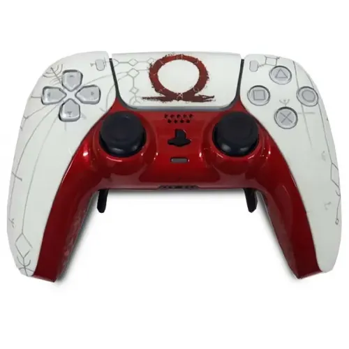 PS5 Dualsense Wireless (Customized) Controller - God of War(White-Red)