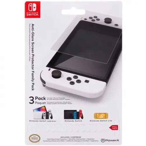 PowerA Nintendo Switch Anti-Glare Screen Protector Family Pack