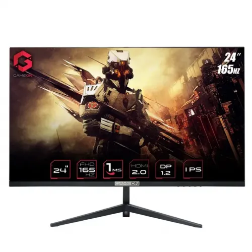 GAMEON 24inch FHD, 165Hz 1ms (1920x1080) Flat IPS Gaming Monitor With Gsync & Free Sync - Black