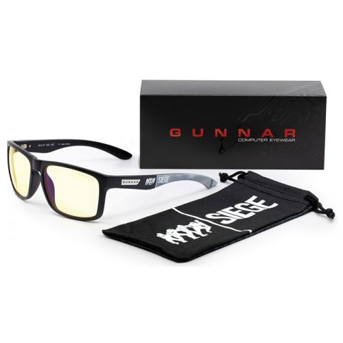 GUNNAR - 6-SIEGE INTERCEPT - Gaming/Computer Glasses - Onyx - Amber