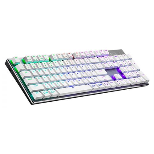 Cooler Master Sk653 Full-sized Wireless Mechanical Keyboard With Low Profile Switchs (White) - Red Switch