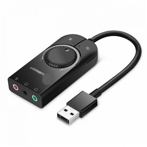 Ugreen Usb External Stereo Sound Adapter 15cm - Black