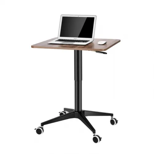 UPERGO UP-10SL Height Adjustable Square Movable Desk, Computer Floor Stand