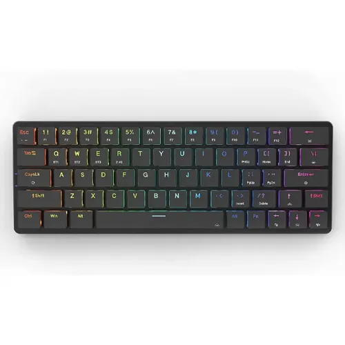 Redragon Elise Pro 2.4G/Bluetooth/Wired 63 key Low-Profile Mechanical Keyboard - (K624P-KBS)