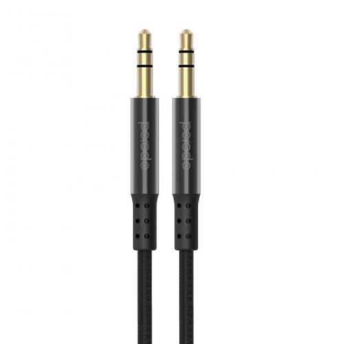 Porodo Metal Braided AUX Cable 1.2m - Black