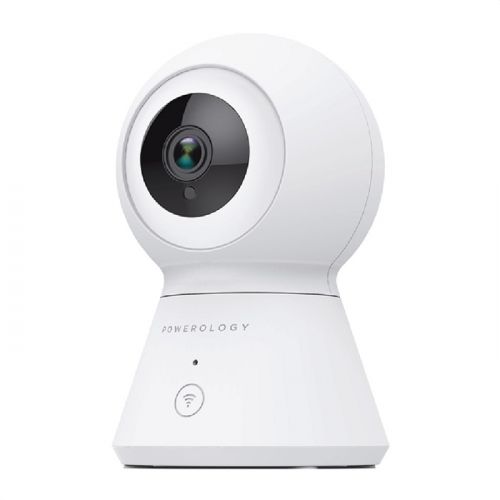 Powerology Wifi Smart Home Camera 360 Horizontal and Vertical Movement - White