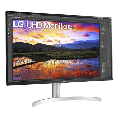 LG 32Inch 32'' UltraFine UHD IPS HDR Monitor with FreeSync - Silve/White