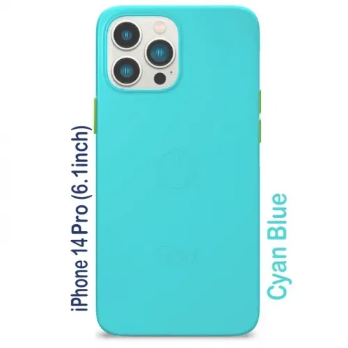 Goui iPhone 14 Pro (6.1inch) Magnetic Case with Magnetic Bars - Cyan Blue