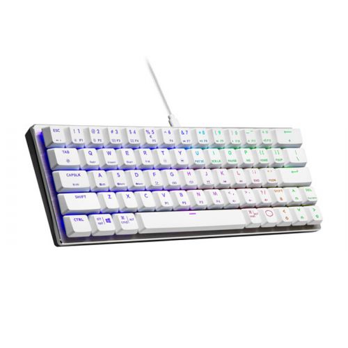 Cooler Master SK620 60% Mechanical Keyboard with Red Switches (Silver White)