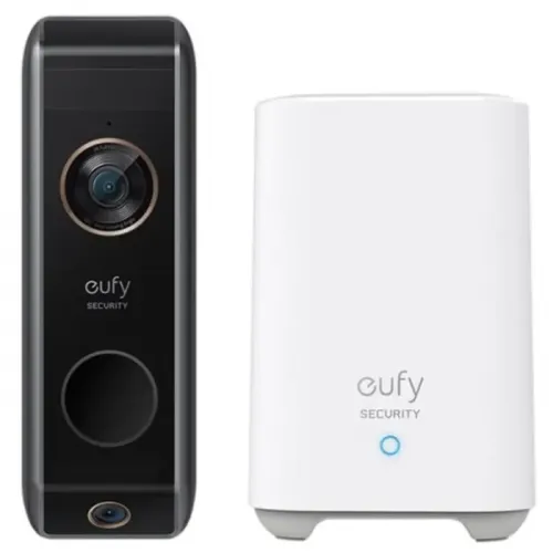 Anker Eufy Video Doorbell Dual Camera 2K with HomeBase - Black