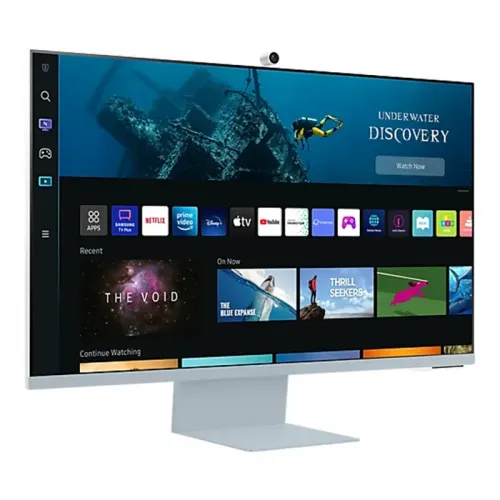 Samsung M8 32" UHD Monitor with Smart TV Experience and Iconic Slim Design - Blue