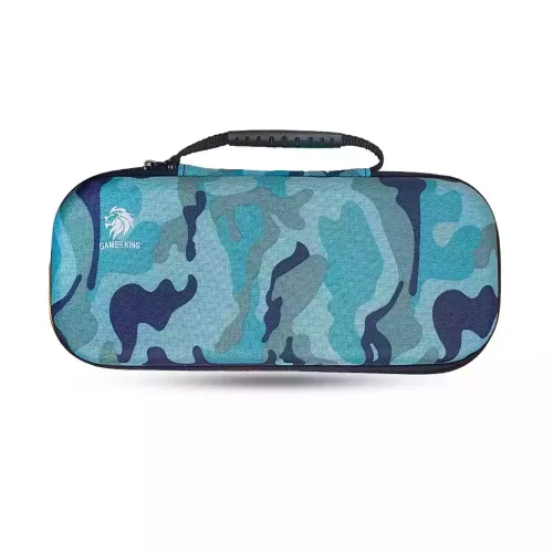 Carrying Storage Bag For Playstation Portal - Blue Camouflage