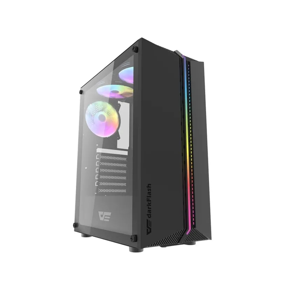 DARKFLASH DK151 RGB MID TOWER CASE - BLACK